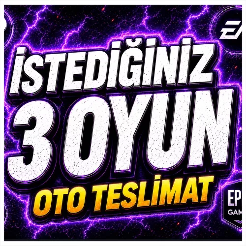  İSTEDİĞİNİZ 3 OYUN + OTO TESLİMAT + GARANT